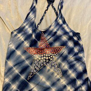 USA ~ 4th of July ~ Star Tank Top ~ Size Medium